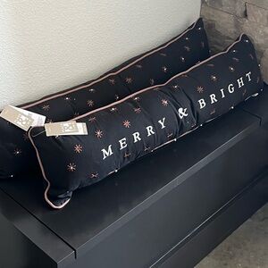 Place & Time Christmas 36in Lumbar Pillows- Merry & Bright
 NWT Qty 2